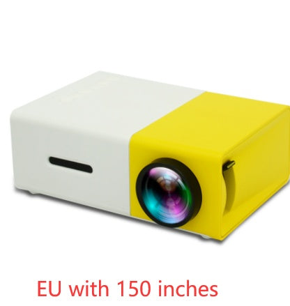 Draagbare projector 3D Hd Led Home Theater Cinema HDMI-compatibele USB-audioprojector Yg300 Mini-projector