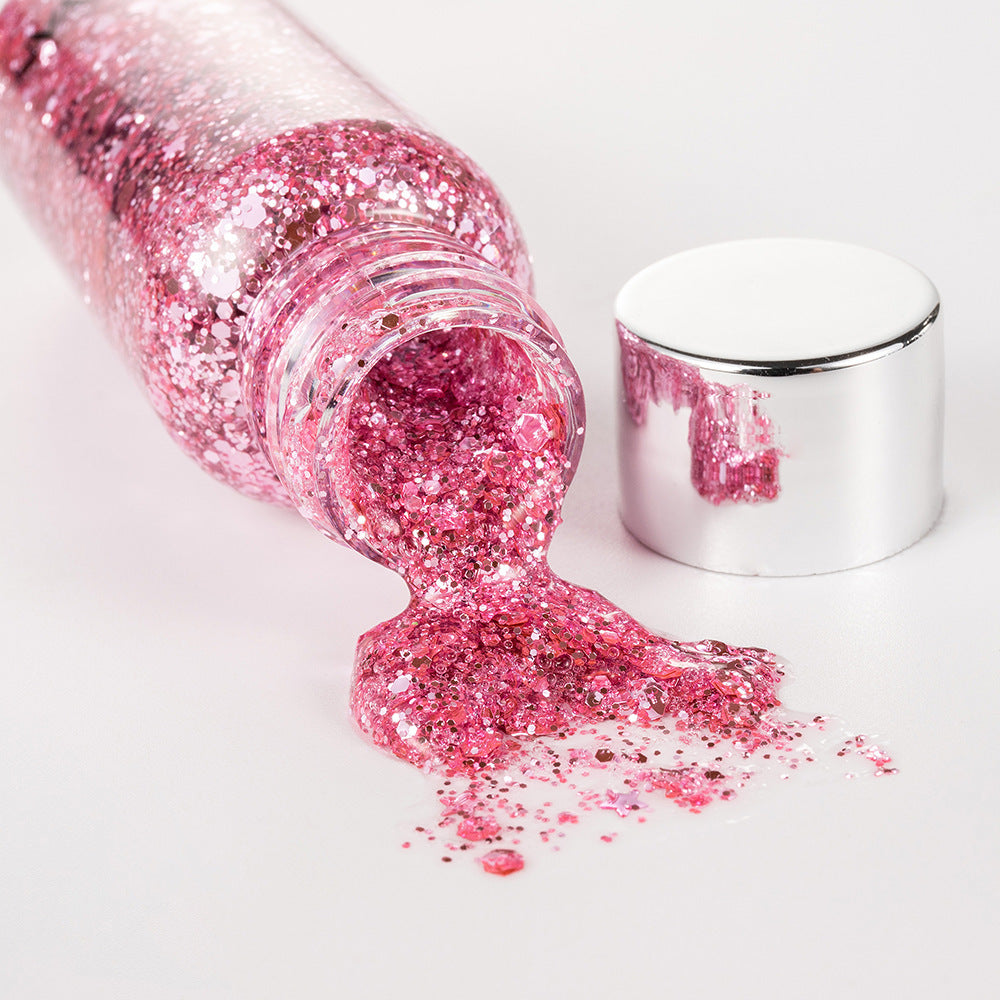 Oogglitter Nagel Haar Lichaam Gezicht Glitter Gel Art Hart Losse Pailletten Crème Festival Glitter Decoratie Feest Gereedschap