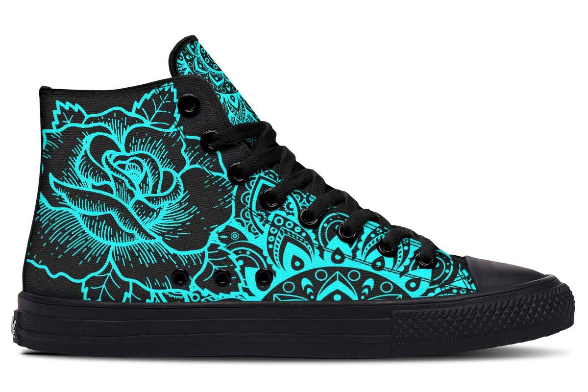 Kleurenprint 3D High-top Canvas