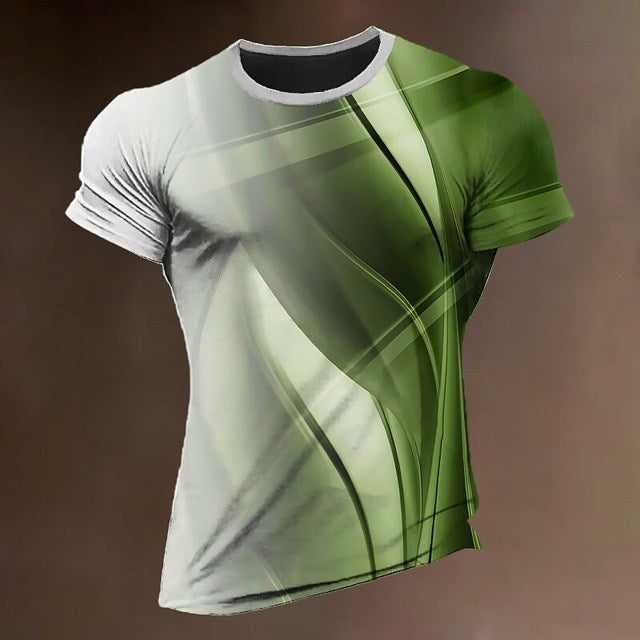 Zomer Snel drogend materiaal Sport T-shirt Outdoor Running T-shirt Heren