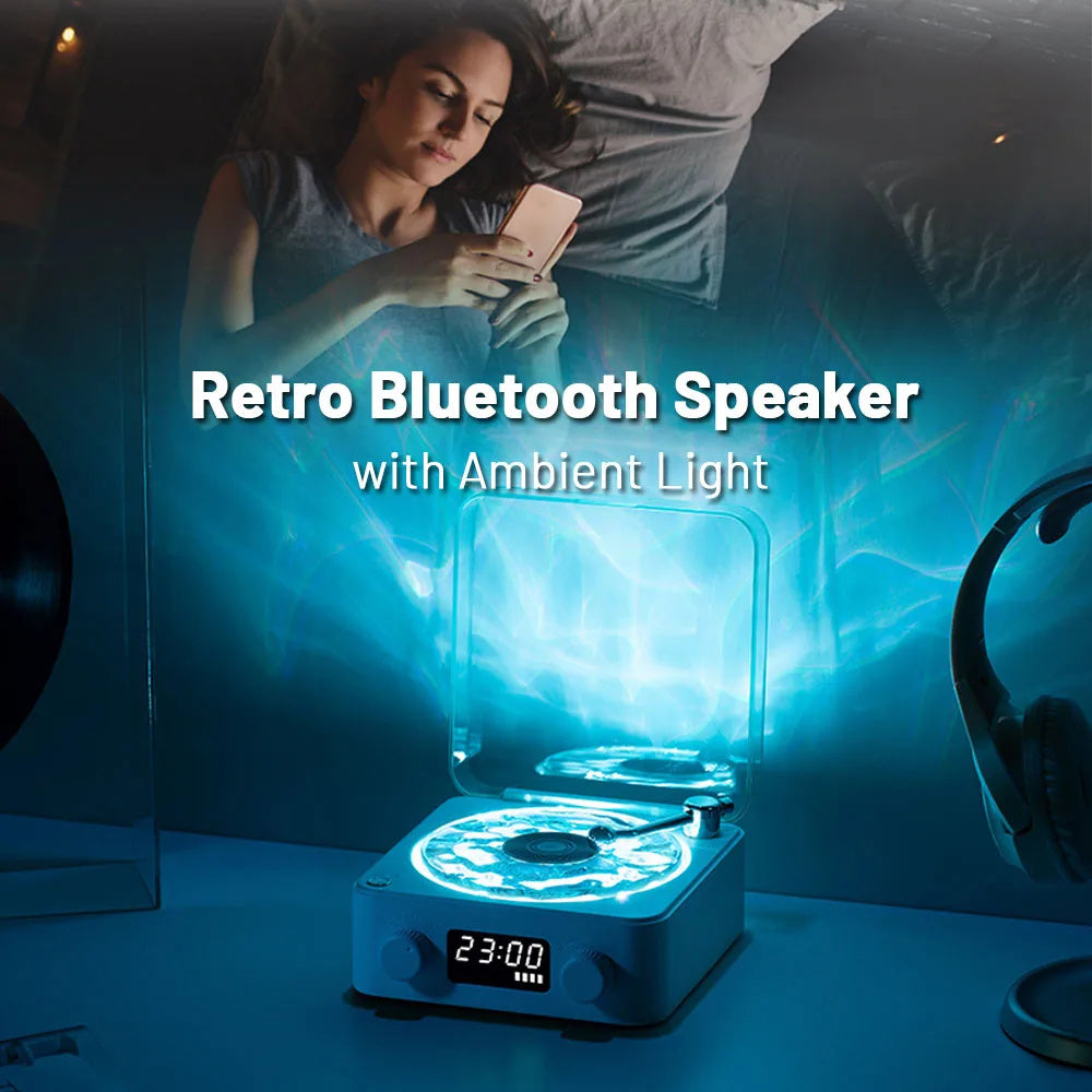 Retro Turntable Speaker Wireless Bluetooth