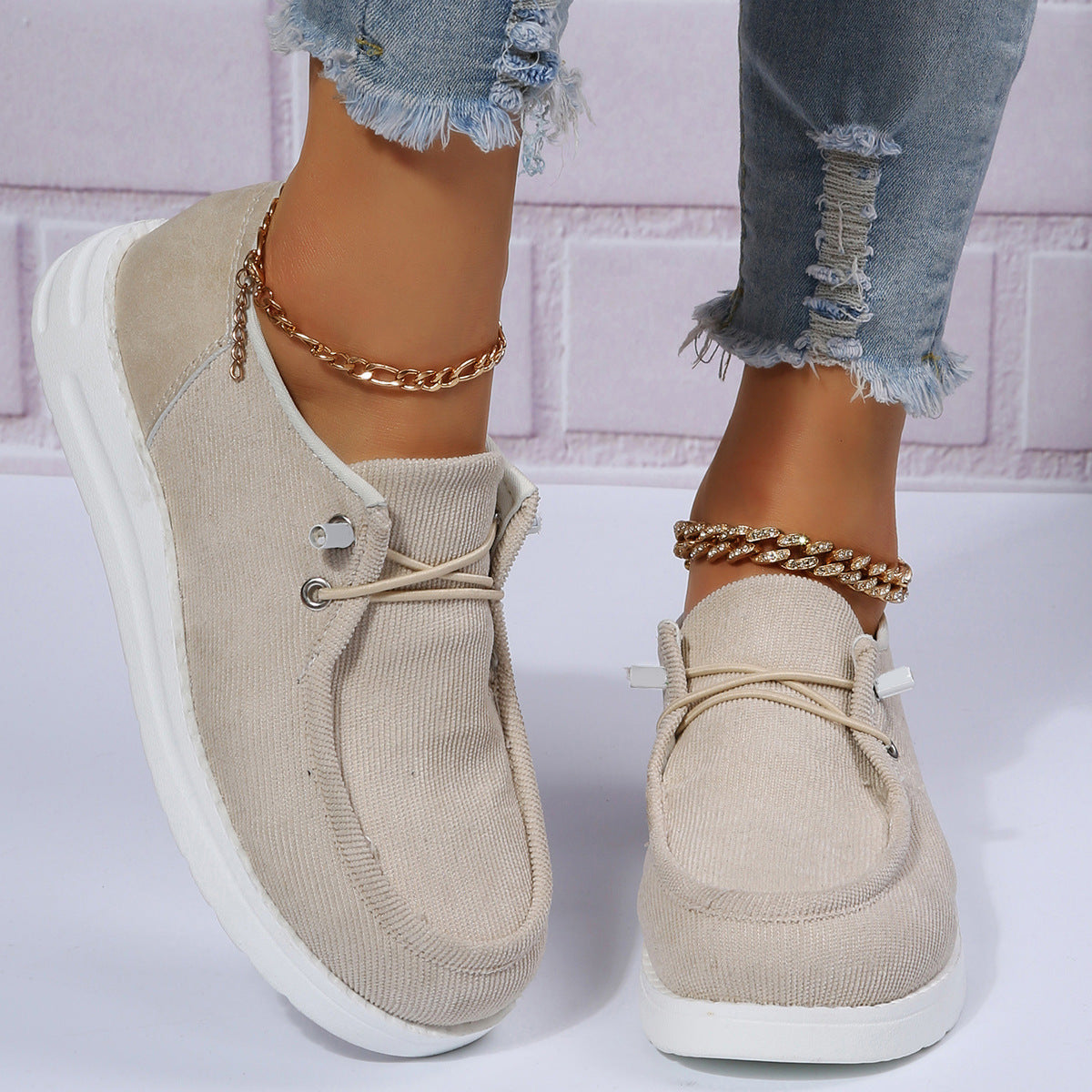 Elastic Band Casual Shoes