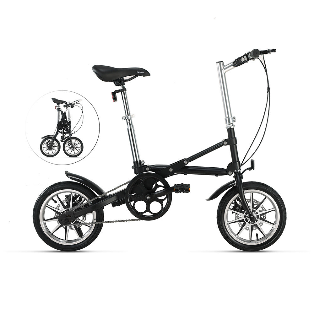 Une seconde bicyclette pliante super portable de 14 pouces