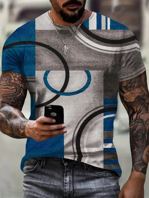 Printed Sports Summer Casual T-shirt