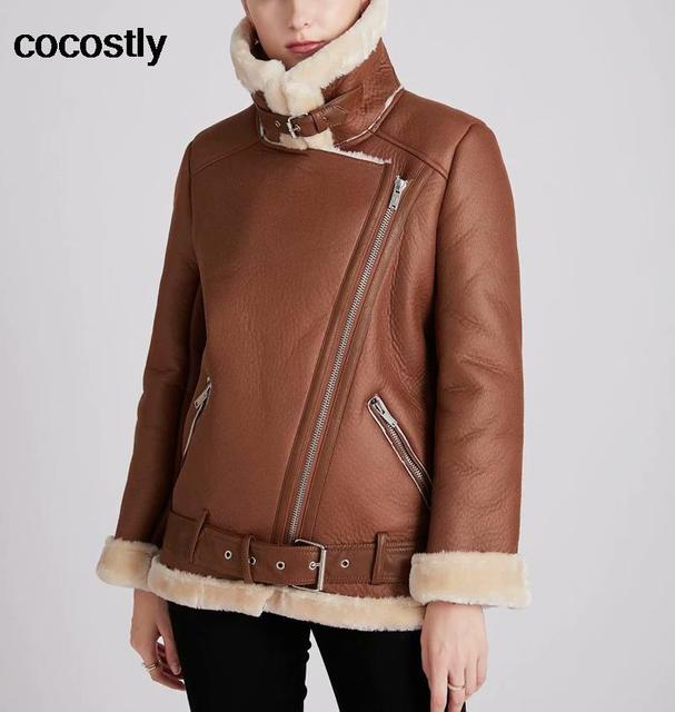 Faux Leather Coat