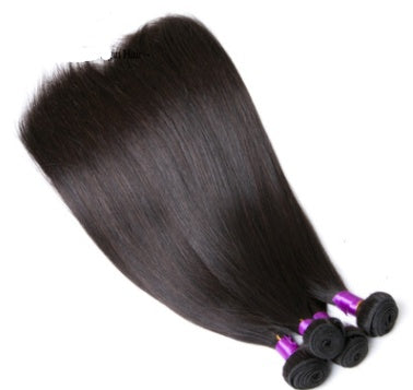 Brazilian straight human hair 'natural color'