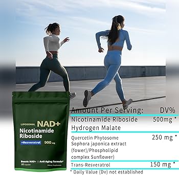 NAD+ Supplement Anti Aging, Energy (BUY 3 GET 1 FREE) Nicotinamide Riboside