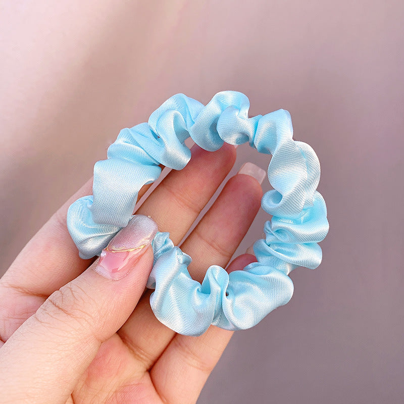 Large Intestine Ring Band South Korea Dongdaemun Solid Color Hair Rope Simple Band