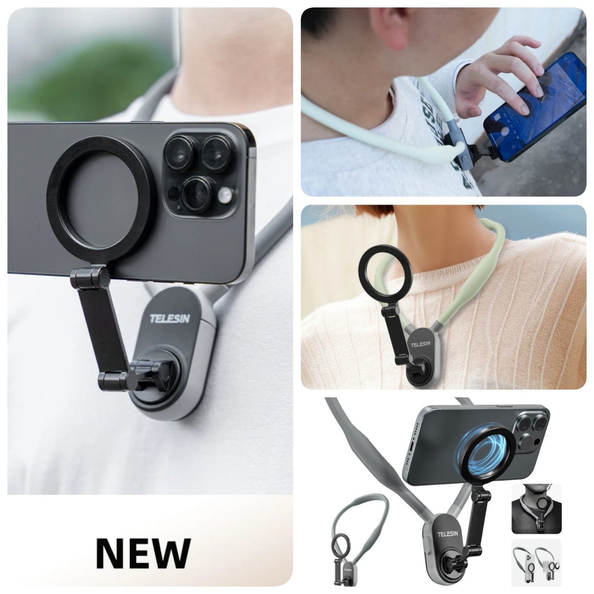 Hold Pro™- Neck Mount Quick Release Magnetic  Phone Holder