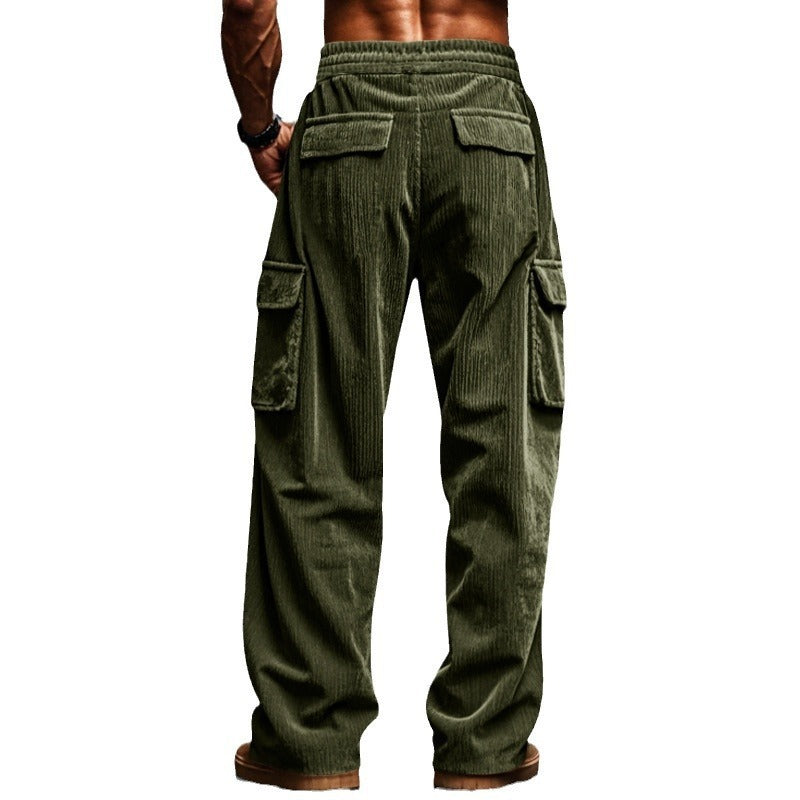 Breathable Wide Leg Multi-pocket Pants