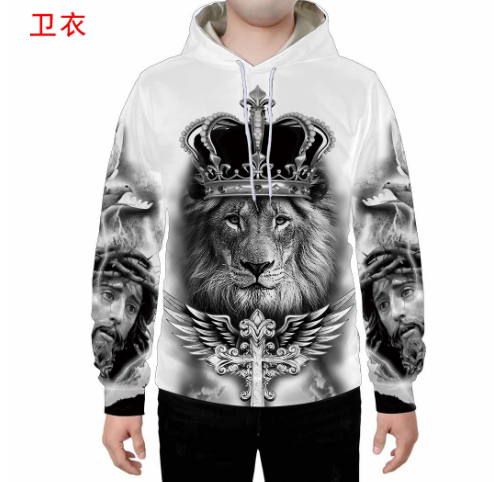 Lion, White Tiger Hoodies