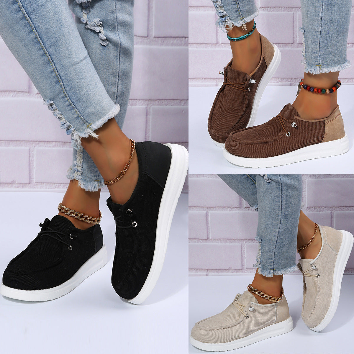 Elastic Band Casual Shoes