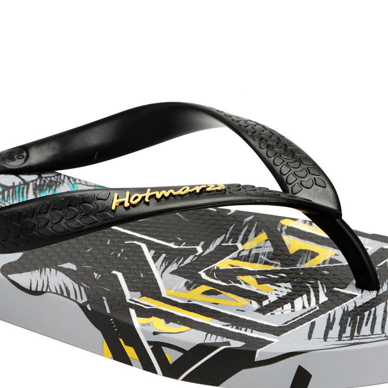 Cool Graffiti Printed Flip Flops