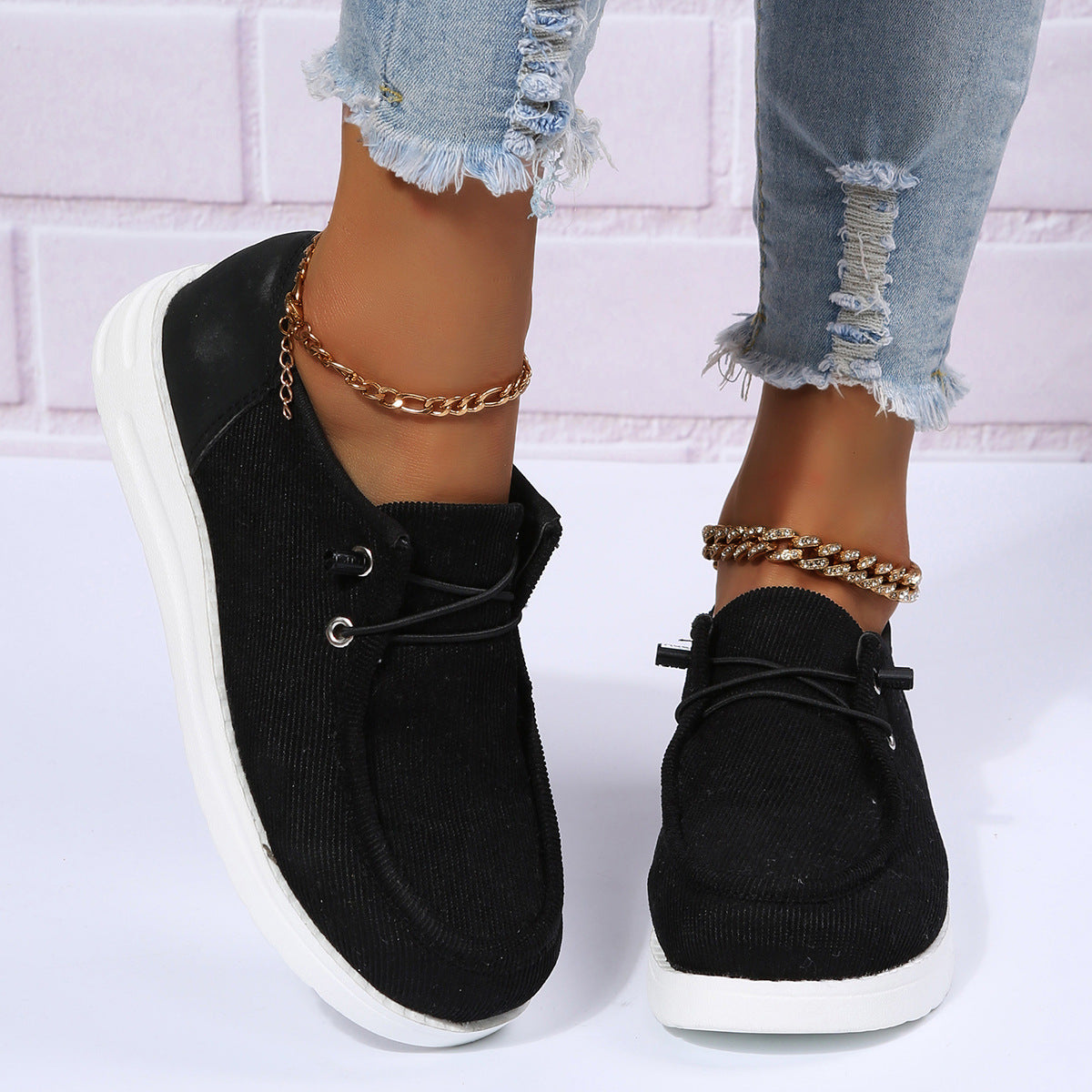 Elastic Band Casual Shoes