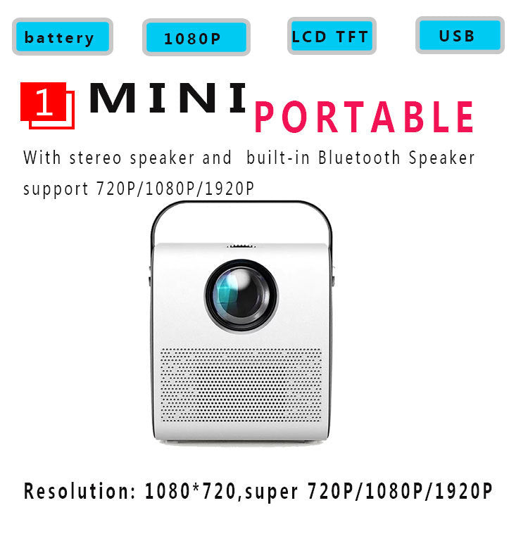 HD portable projector 1080P