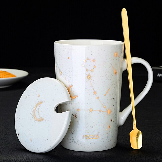 Creative Mugs With Spoon 12 Constellations