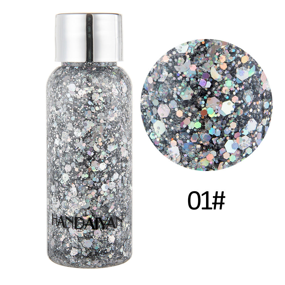 Oogglitter Nagel Haar Lichaam Gezicht Glitter Gel Art Hart Losse Pailletten Crème Festival Glitter Decoratie Feest Gereedschap