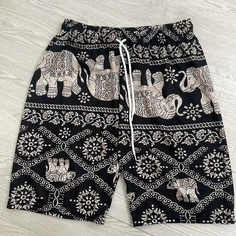 Outdoor Beach Elephant Pants Casual Shorts