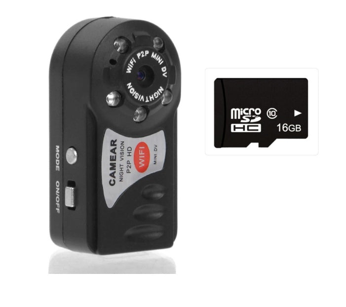 Mini WiFi-camera Draadloze beveiligingsvideocamera met infrarood nachtzicht Draadloze DVR