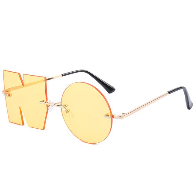 Lunettes de soleil sans monture sans lettre