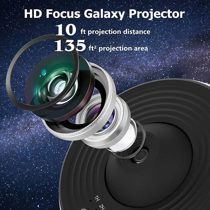 Nachtlampje Galaxy Projector Sterrenhemel Projector 360 Roterende Planetariumlamp Voor Kinderkamer Valentijnsdag Cadeau Bruiloft Deco