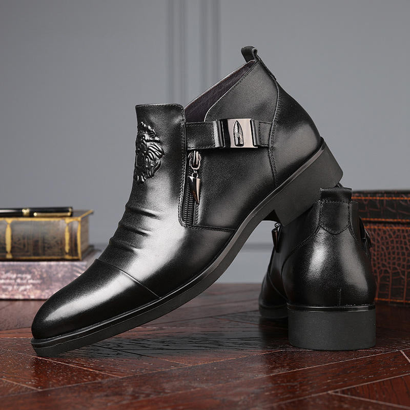 Embossed Double-sided Pull Boots