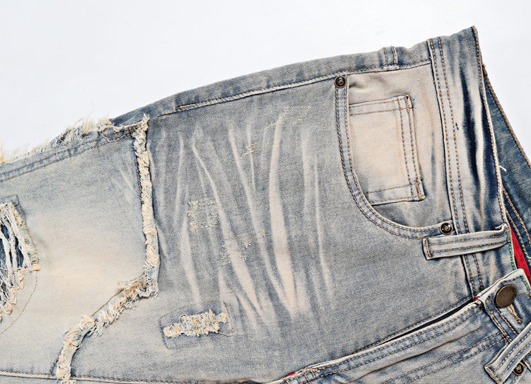 Vintage elastische High Street flare jeans