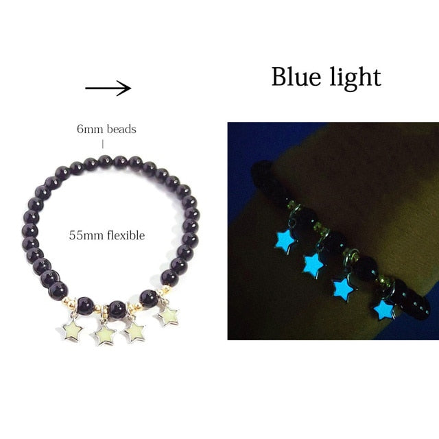 Bracelets à breloques qui brillent dans le noir