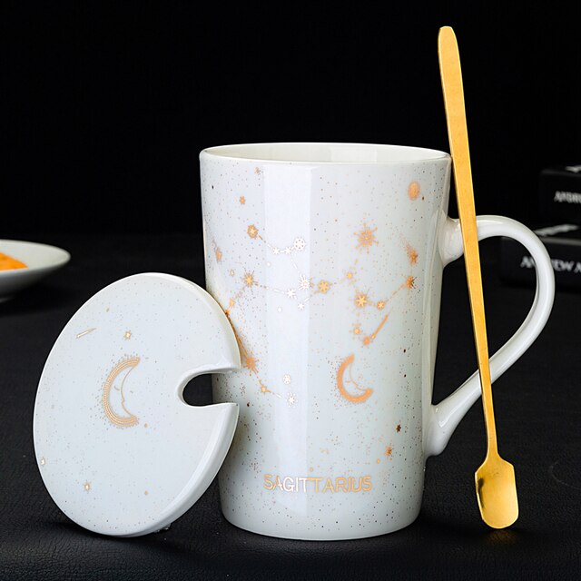 Creative Mugs With Spoon 12 Constellations