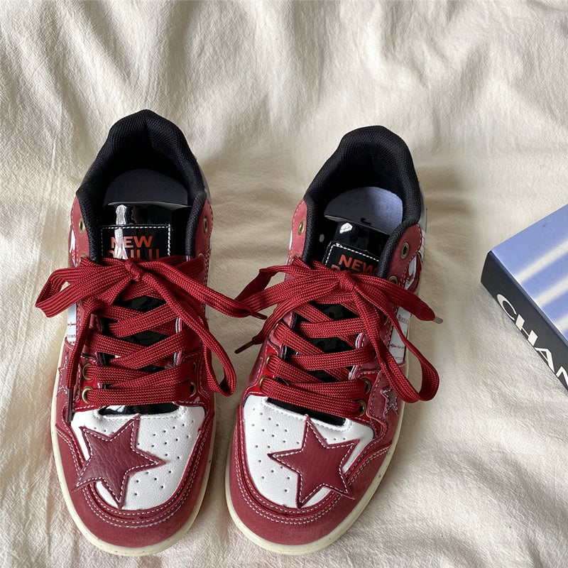 Wine Red Star Retro