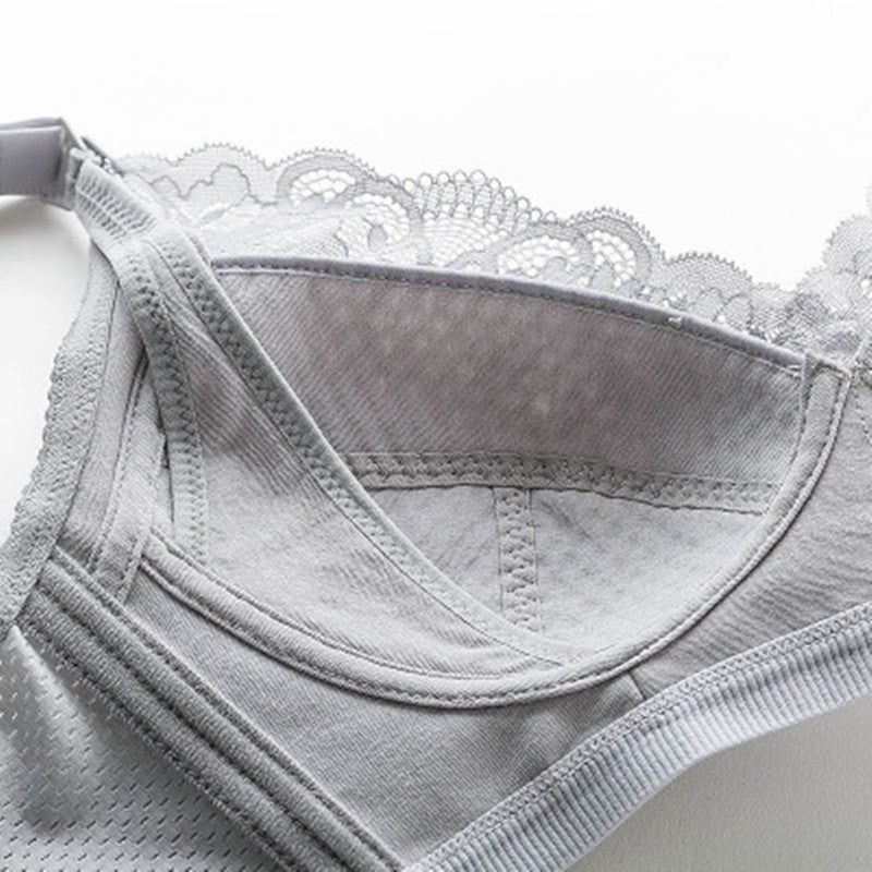 Plus size lace nursing bra