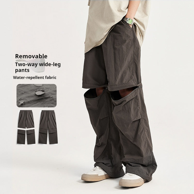 Wide Leg Detachable Pants