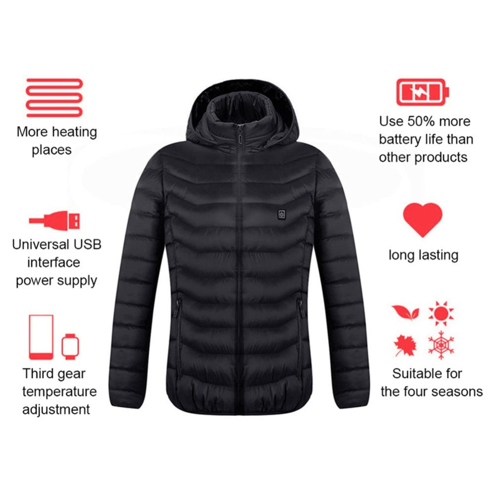 New Heated Jacket Coat USB