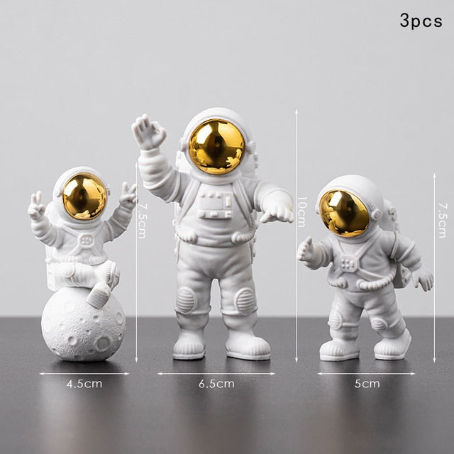 Astronaut en maan woondecoratieset