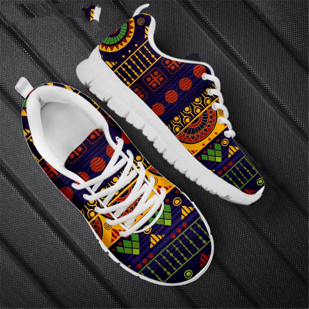 Printed Leisure Mesh Running Shoes