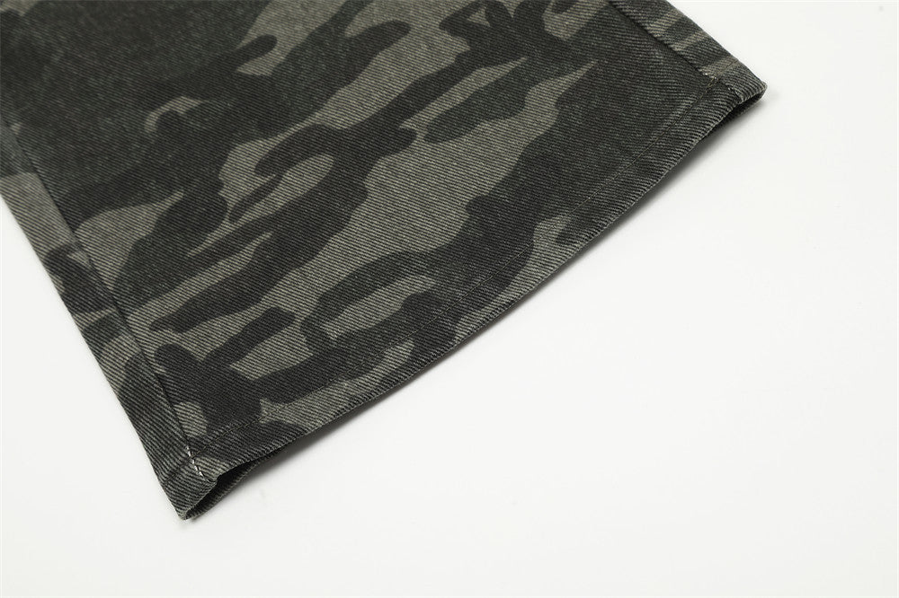 Outdoor Camouflage Multi-pocket Design Trousers