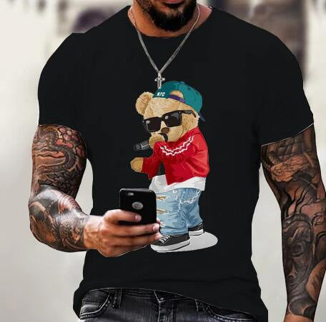 Casual Bear Printed T-shirt