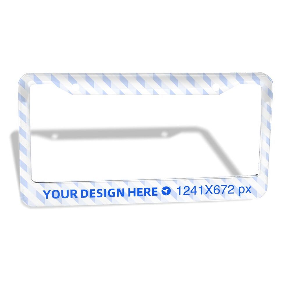 Lightweight And Durable Round Hole Flat Hole License Plate Frame