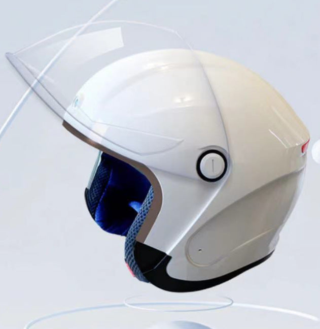 AI Intelligent Voice Bluetooth Motorhelm