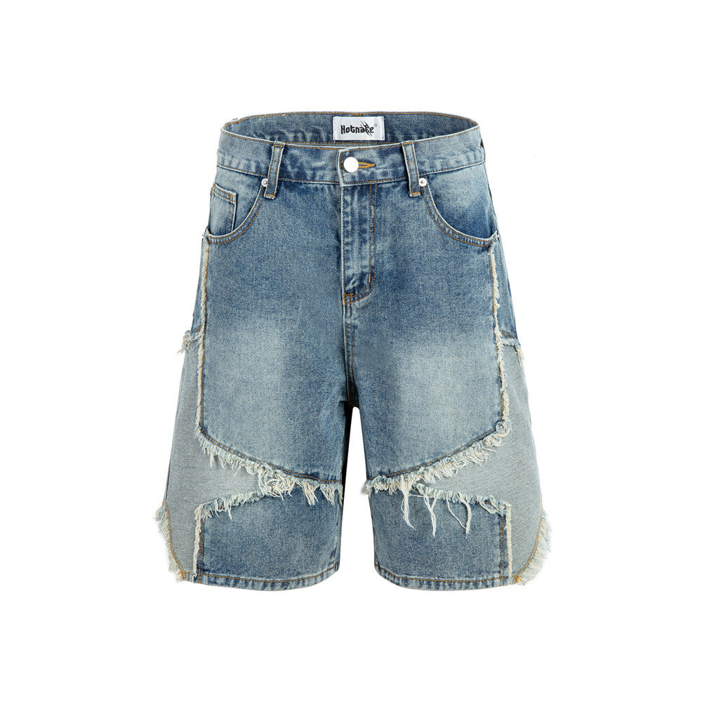 Cat Raw-cut Edges Shorts