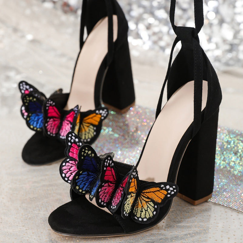 Butterfly High Heel Sandals