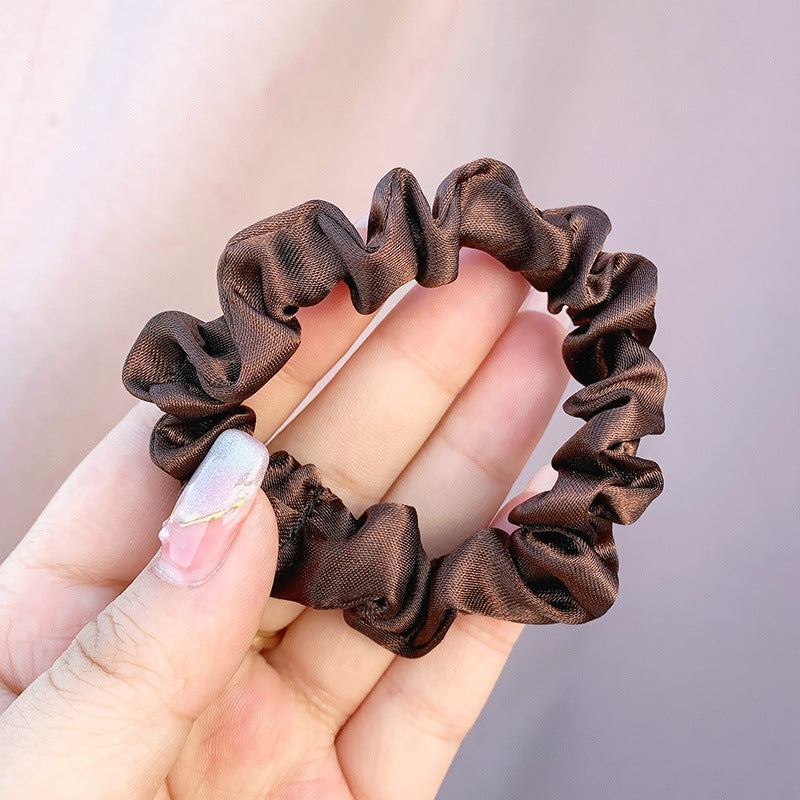 Large Intestine Ring Band South Korea Dongdaemun Solid Color Hair Rope Simple Band