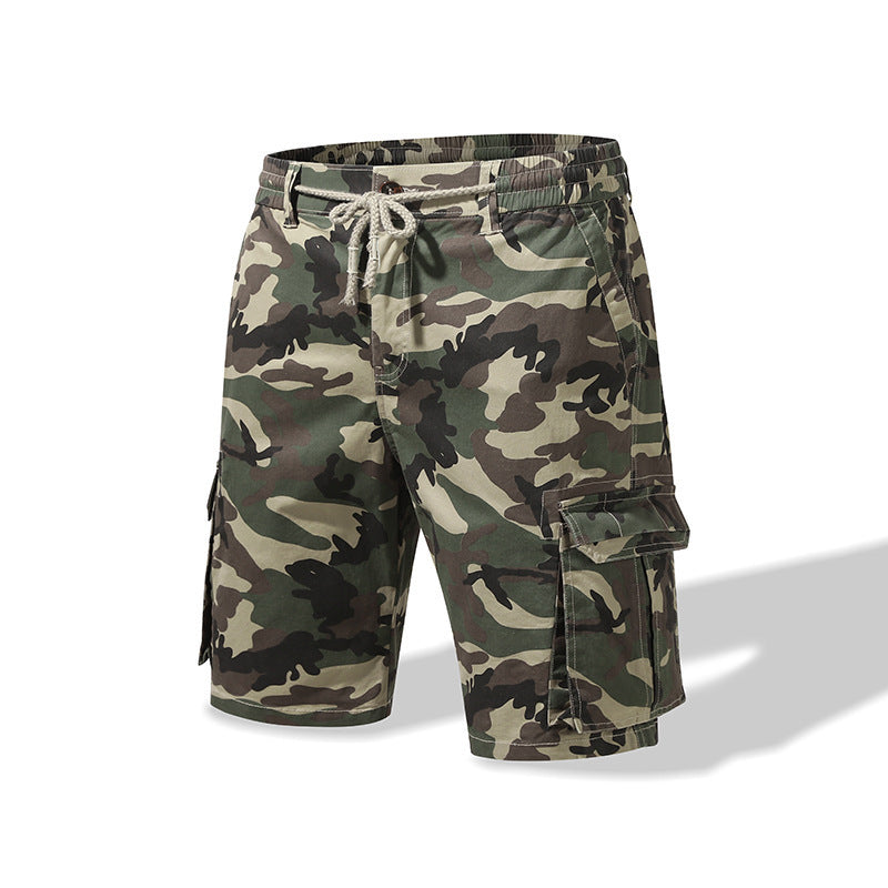 Camouflage shorts met meerdere zakken