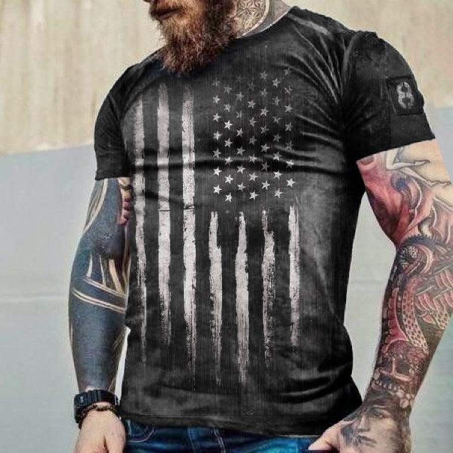 Slim Plus Size Short Sleeve Trendy Short Sleeve Men's