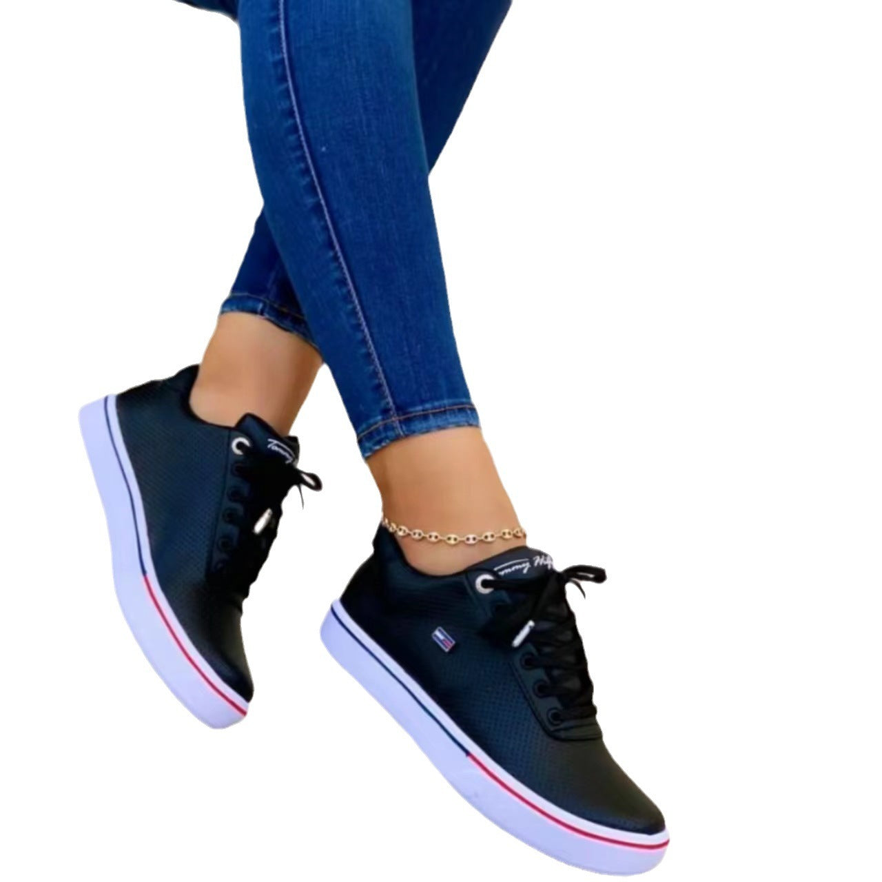 Lace Up Casual Flat Shoes