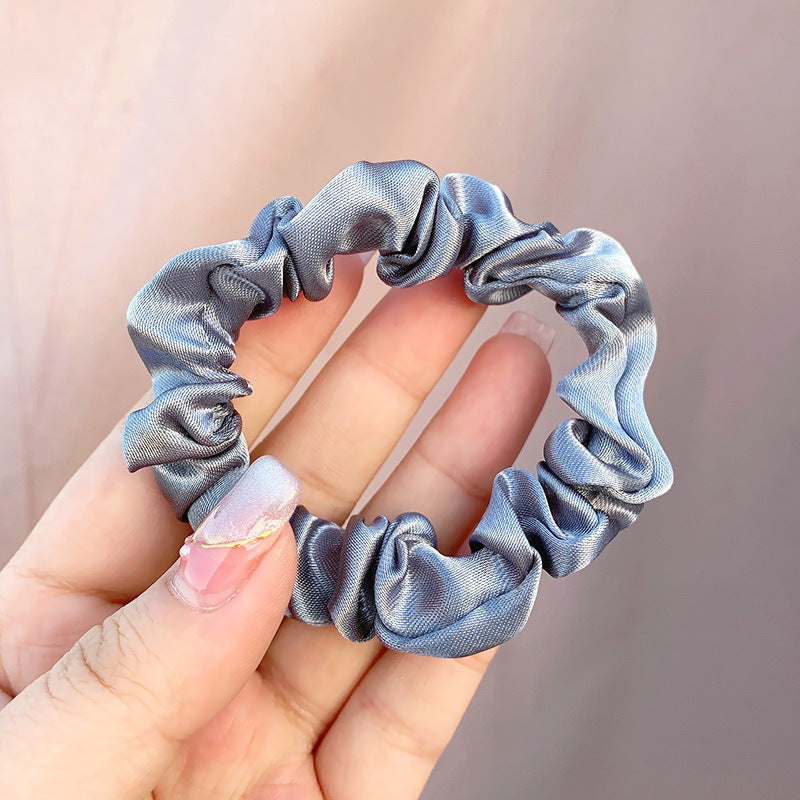 Large Intestine Ring Band South Korea Dongdaemun Solid Color Hair Rope Simple Band