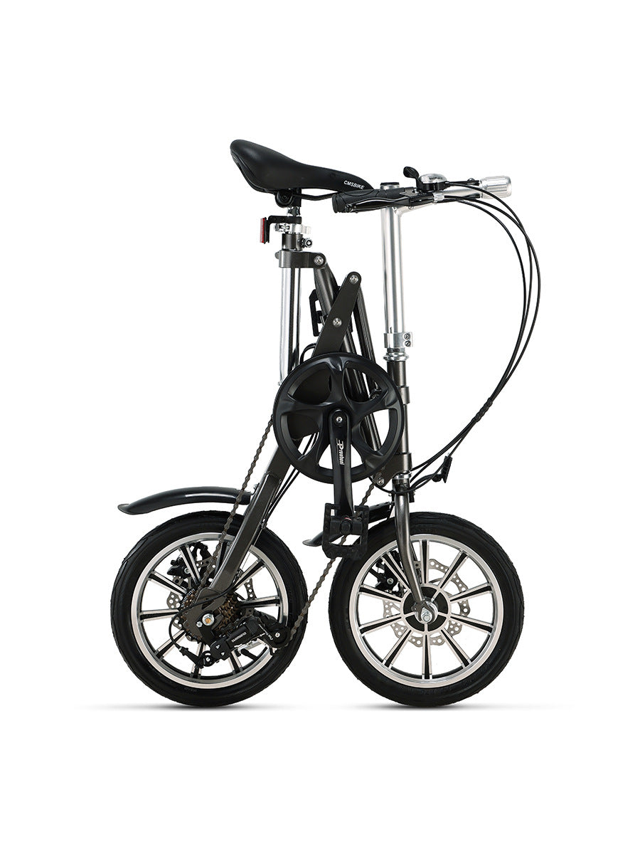 Une seconde bicyclette pliante super portable de 14 pouces