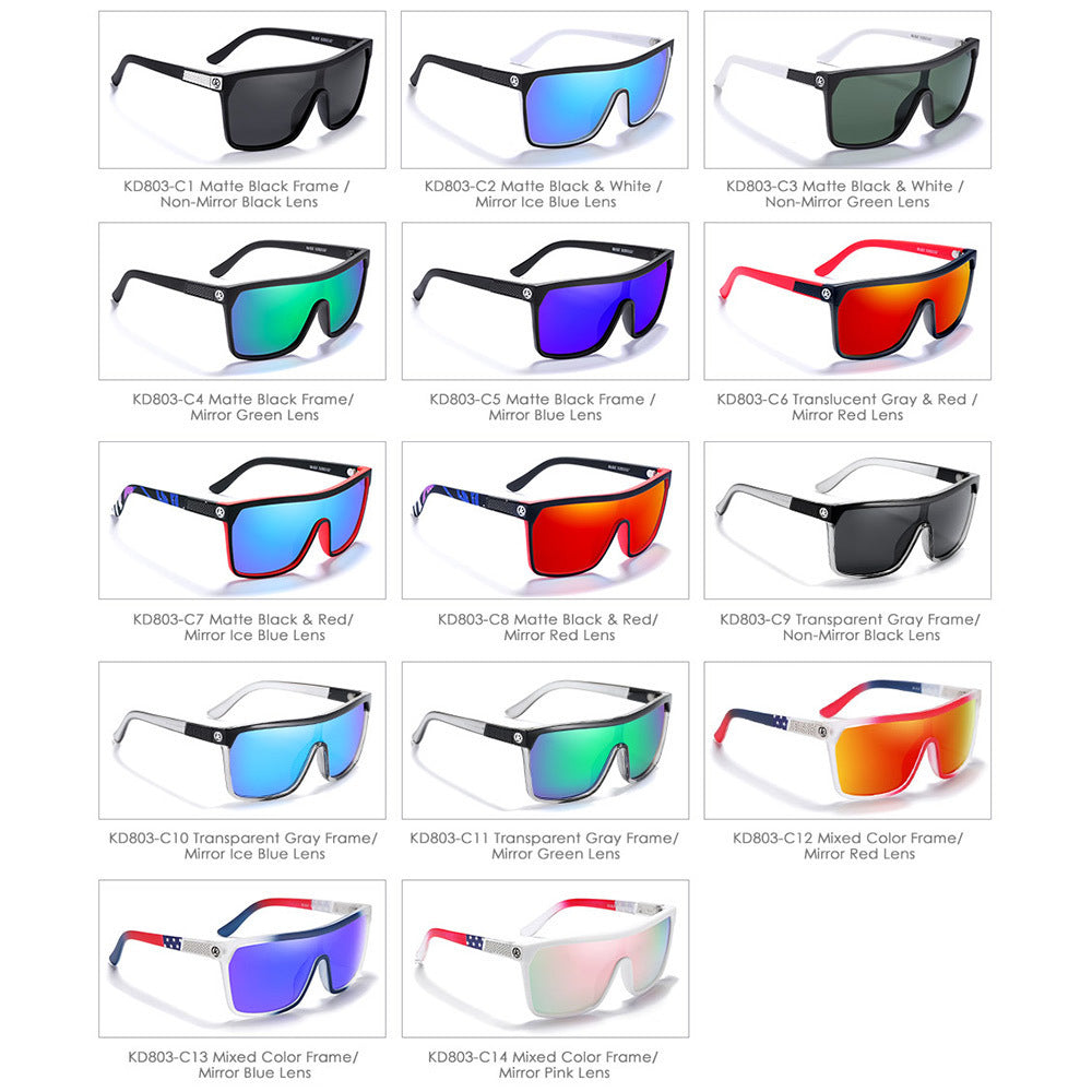 Large Frame Bicycle Polarized Sunglasses