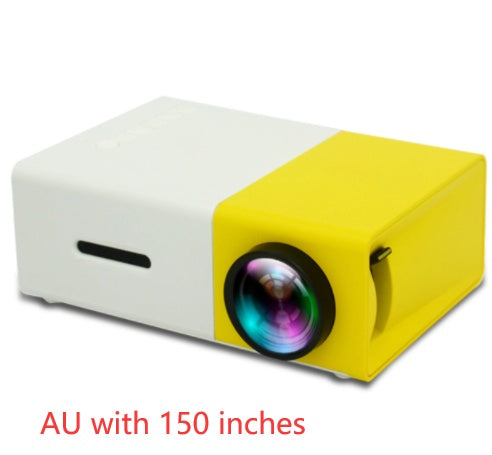 Draagbare projector 3D Hd Led Home Theater Cinema HDMI-compatibele USB-audioprojector Yg300 Mini-projector