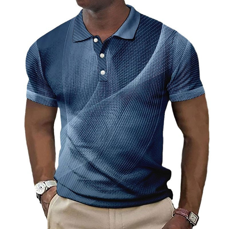 Button Short-sleeved Polo Shirt